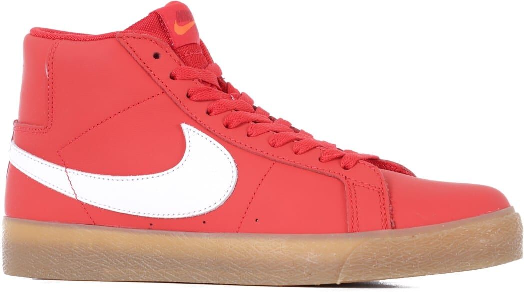 Nike SB Zoom Blazer Mid Skate Shoes - (orange label) university red/white-white-gum light brown 9.5