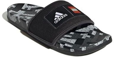 adidas x LEGO Adilette Comfort Men's Slide Sandals, Size: 13, Black