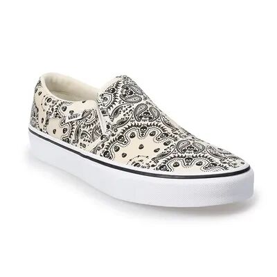 Vans Asher Men's Slip-On Shoes, Size: 11, White