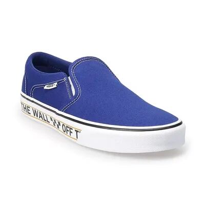 Vans Asher Men's Slip-On Shoes, Size: 10.5, Dark Blue