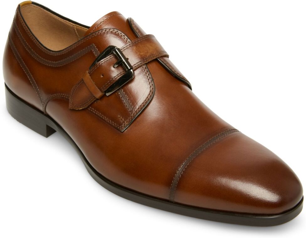 Steve Madden Men's Covet Loafer Shoes - Cognac Leather