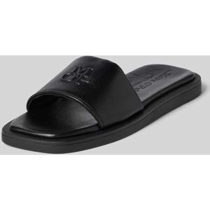 Marc O'Polo Lederslides mit Logo-Detail Modell 'AGDA', Größe 37 - EUR - Black - 37