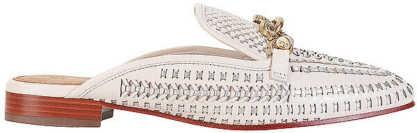 Auf Lager TORY BURCH Lederschuhe - Loafer Jessa 196133037553 beige USA9,5=40