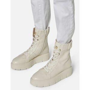 Madeleine Högl - Leder-Boots mit Plateauboden beige 42