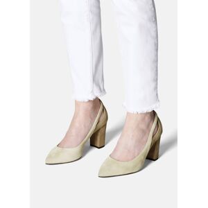 Madeleine Veloursleder-Pumps mit Cut-Outs champagner / cappuccino 38