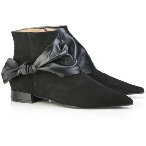 Madeleine Spitze Veloursleder Boots schwarz 39