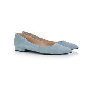 Madeleine Wildleder Ballerina bleu 41