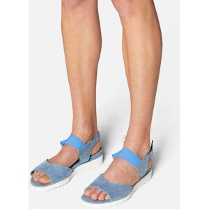 Madeleine Flache Sandalette mit Fersenriemchen polarblau 42