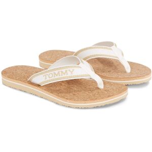 Tommy Hilfiger Zehentrenner »HILFIGER CORK BEACH SANDAL«, Sommerschuh,... beige  40