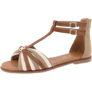 TOM TAILOR Riemchensandale »Maike«, Sommerschuh, Sandalette, Blockabsatz, mit... sand-offwhite-braun  39