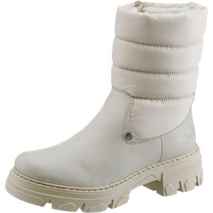 Rieker Winterstiefelette, mit kuscheligem Warmfutter hellbeige  42