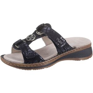 Ara Pantolette »HAWAII«, Keilabsatz, Sommerschuh, Schlappen mit Klett dunkelblau  41