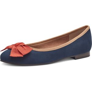 MARCO TOZZI Ballerina, Flats, Flache Schuhe, Festtagssmode mit hübscher... navy multi  39