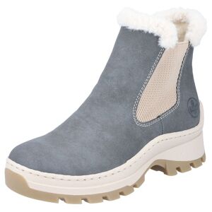 Rieker Winterstiefelette, mit Fellimitat-Besatz jeansblau  38