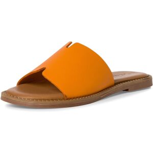 Tamaris Pantolette, Sommerschuh, Schlappen mit breiter Bandage orange  42