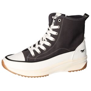 Mustang Shoes Schnürboots, Plateau, High Top-Sneaker, Freizeitschuh mit... schwarz  36