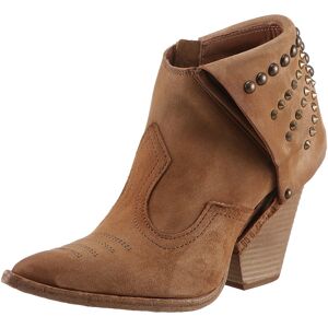 A.S.98 High-Heel-Stiefelette »BELIVE«, Abendmode, Ankle-Boots mit Nieten und... hellbraun  36