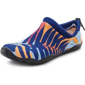 LASCANA Badeschuh, Aquaschuh, Slipper, Wasserschuh ultraleicht und... blau-orange  42