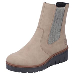 Rieker Winterstiefelette, mit profilierter Keilsohle hellbeige  40