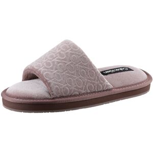 Calvin Klein Pantolette »SLIPPER FLATFORM SANDAL VEL«, zum Schlupfen taupe  41