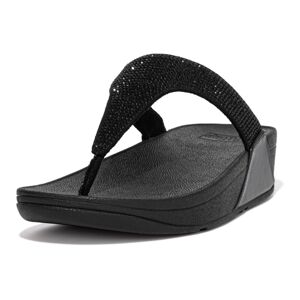 Fitflop Dianette »LULU CRYSTAL EMBELLISHED TOE-POST SANDALS - HOTFIX«,... schwarz  36