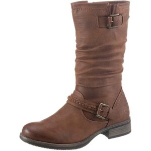 Rieker Stiefel, mit gerafftem Schaft cognac-used  39