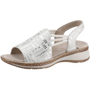 Ara Riemchensandale »HAWAII«, Sommerschuh, Sandalette, Keilabsatz, mit... creme metallic  37