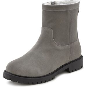 LASCANA Winterstiefel, aus Leder, Warmfutter und Profilsohle, Boots,... grau  40