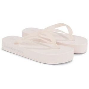 Calvin Klein Jeans Zehentrenner »BEACH SANDAL FLATFORM LOGO«, für Strand und... rosé  37