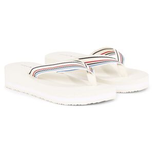 Tommy Hilfiger Zehentrenner »WEDGE STRIPES BEACH SANDAL«, Bademode,... beige-blau-rot  39