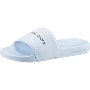 Calvin Klein Jeans Badepantolette »FANNY SLIDE MONOGRAM«, Sommerschuh,... hellblau  38