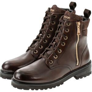 JOOP! Schnürstiefelette »Tessuto Maria Boot«, mit goldfarbenem Reissverschluss dunkelbraun  38