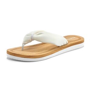 Elbsand Badezehentrenner, Sandale, Pantolette, Badeschuh ultraleicht VEGAN weiss  37