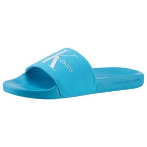 Calvin Klein Jeans Badepantolette »FANNY SLIDE MONOGRAM«, Sommerschuh,... türkis Größe 42