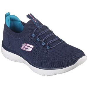 Skechers Slip-On Sneaker »SUMMITS«, Freizeitschuh, Halbschuh, Slipper mit... navy-rosa Größe 39