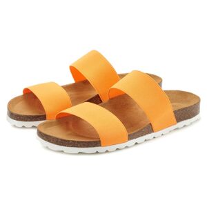 Vivance Pantolette »Sandale«, Mule, offener Schuh, bequemes Korkfussbett,... orange Größe 42