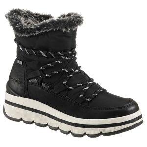 TOM TAILOR Winterboots, mit Fellimitat-Kragen schwarz Größe 39