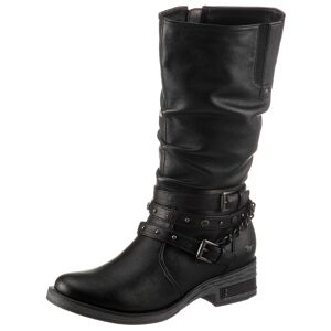 Mustang Shoes Stiefel, mit Nietenband und Zierkette schwarz Größe 38