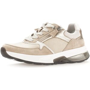 Gabor Rollingsoft Sneaker, mit gepolstertem Schaftrand, Freizeitschuh,... beige-goldfarben Größe 42