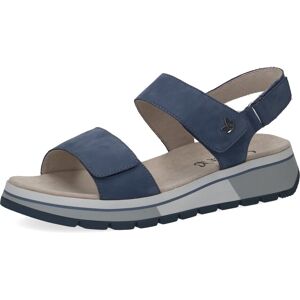 Caprice Sandale, Sommerschuh, Sandalette, Keilabsatz, mit profilierter Laufsohle jeansblau Größe 41