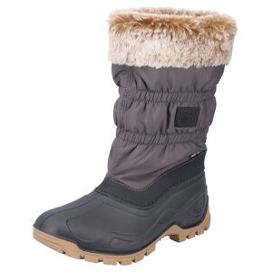 Rieker Winterstiefel, mit gerafftem Schaft dank Gummizug taupe-schwarz Größe 42