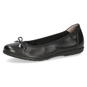 Caprice Ballerina, Freizeitschuh, Business Schuh mit modischer Schleife schwarz Größe 38