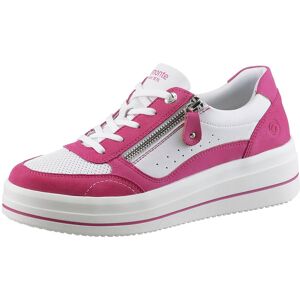 Remonte Plateausneaker, mit seitlichem Reissverschluss, Freizeitschuh,... weiss-fuchsia Größe 40