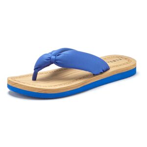 Elbsand Badezehentrenner, Sandale, Pantolette, Badeschuh ultraleicht VEGAN blau Größe 35