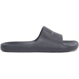 Tommy Jeans Pantolette »TJW PRINTED PU POOL SLIDE«, Plateau, Sommerschuh,... schwarz Größe 40