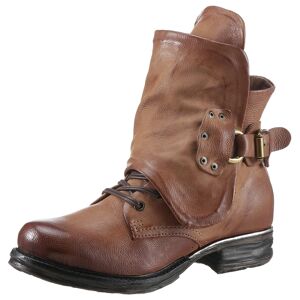 A.S.98 Bikerboots »SAINTMETAL«, mit biegsamem Draht im Schaftrand cognac used Größe 36