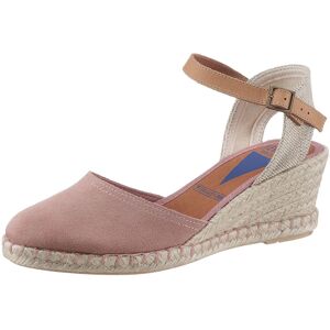 VERBENAS Sandalette, Sommerschuh, Sandale, mit Bast bezogenem Keilabsatz altrosa Größe 41