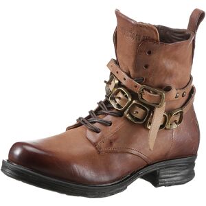 A.S.98 Schnürboots »SAINTEC«, mit trendigen Zierbändern cognac used Größe 35