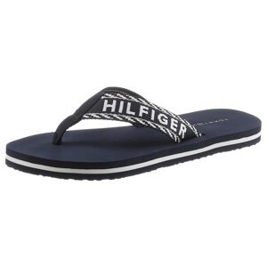 Tommy Hilfiger Zehentrenner »TOMMY WEBBING SANDAL«, für Bad und Strand super... nachtblau Größe 38