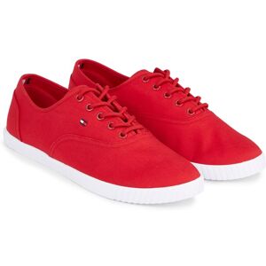 Tommy Hilfiger Sneaker »CANVAS LACE UP SNEAKER«, in schmaler Form,... rot Größe 36